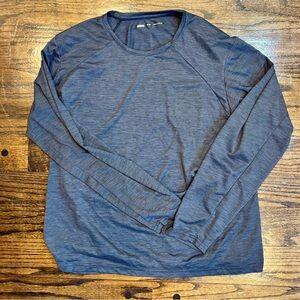 REI Gray Long Sleeve Tee Soft Fabric Base Layer Relaxed Fit